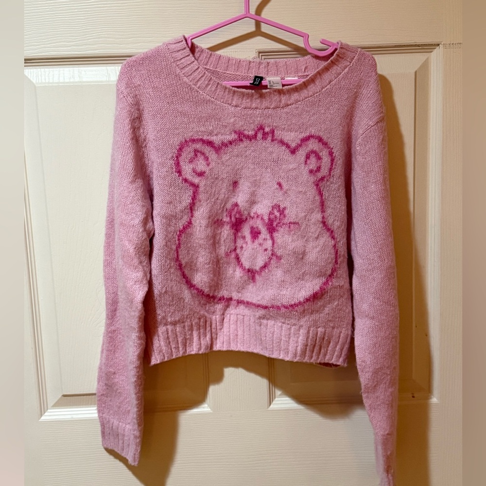 Divided Pink Care Bear Sweater
